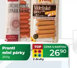 Tamda Foods Prantl mini párky nabídka