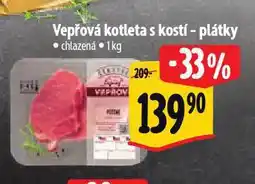 Albert Vepřová kotleta s kostí nabídka