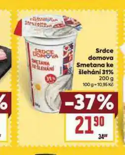 Billa Smetana ke šlehání 31% nabídka