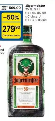 Tesco Jägermeister nabídka