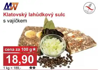 PLUS JIP Klatovský lahůdkový sulc nabídka