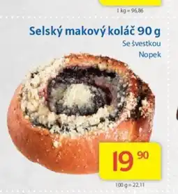 Kubík potraviny Selský makový koláč nabídka