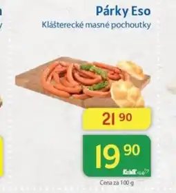 Kubík potraviny Párky Eso nabídka