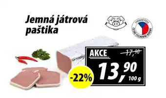 ZEMAN Jemná játrová paštika nabídka