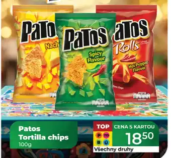 Tamda Foods PATOS Tortilla chips nabídka