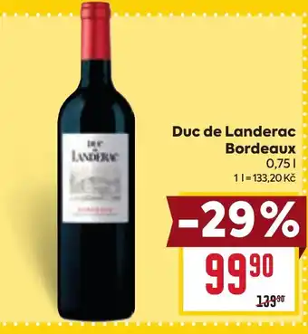 Billa Duc de Landerac Bordeaux nabídka