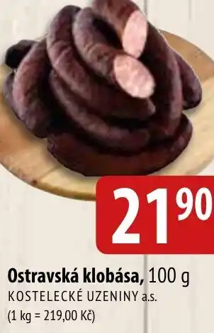 Bala Ostravská klobása nabídka