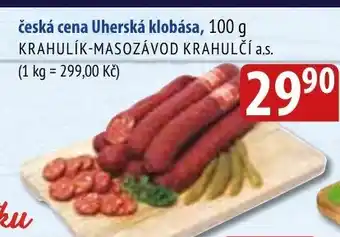 Bala česká cena Uherská klobása nabídka