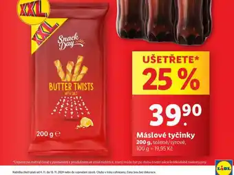 Lidl Máslové tyčinky nabídka