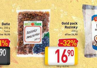 Billa Gold pack rozinky nabídka