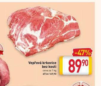 Billa Vepřová krkovice bez kosti nabídka