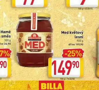 Billa Med květový lesní nabídka