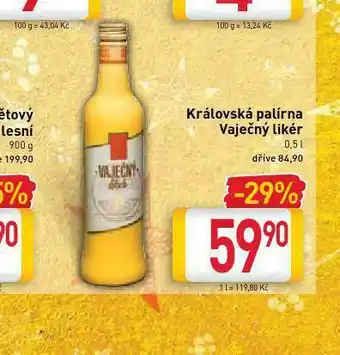 Billa Vaječný likér královská palírna nabídka