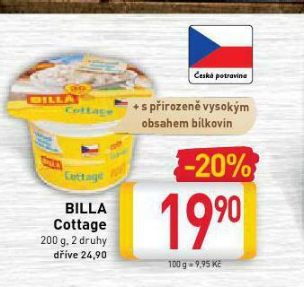 Billa Billa cottage nabídka