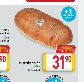 Billa Mistrův chléb nabídka