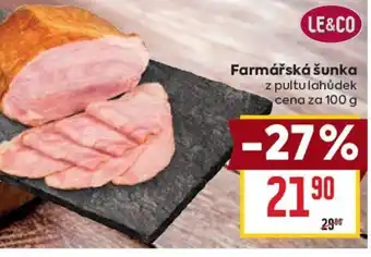 Billa Farmářská šunka nabídka