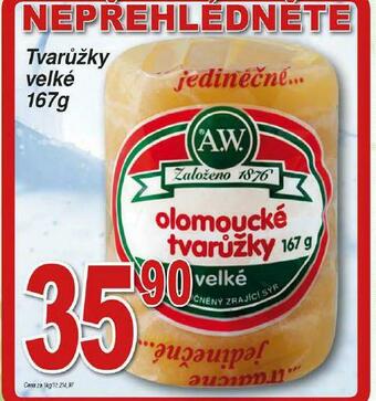 Lidl Tvarůžky velké nabídka