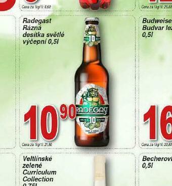 Lidl Pivo radegast rázná 10 nabídka
