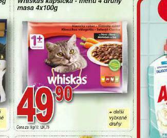 Lidl Whiskas kapsičky pro kočky nabídka