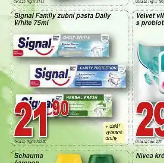 Lidl Signal family zubní pasta nabídka