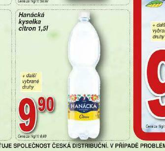 Lidl Hanácká kyselka citron nabídka