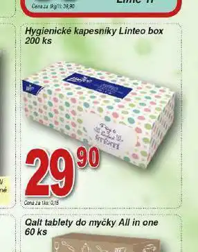Lidl Linteo hygienické kapesníky box nabídka