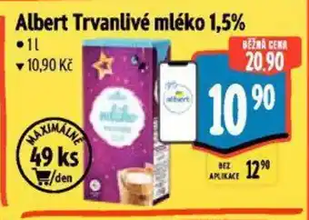 Albert ALBERT Trvanlivé mléko 1,5% nabídka