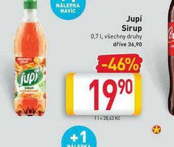 Billa Jupí sirup nabídka