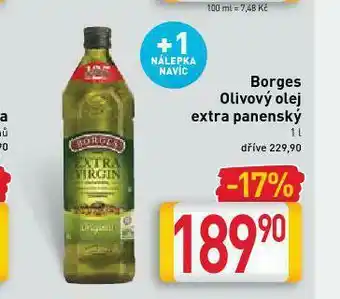 Billa Borges olivový olej nabídka