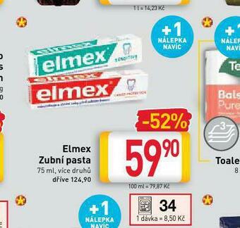 Billa Elmex zubní pasta nabídka