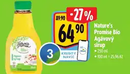 Albert Nature's Promise Bio Agávový sirup nabídka