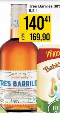 TRES BARRILES 38%