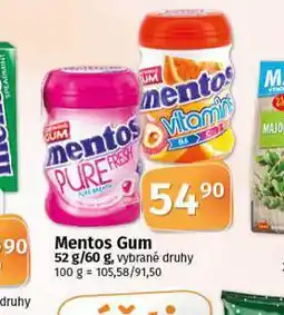 Coop Mentos gum nabídka