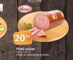 Coop Pivní salám nabídka