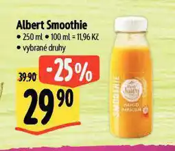 Albert Smoothie nabídka