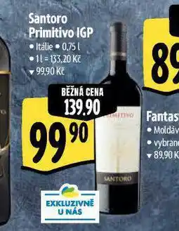 Albert Santoro primitivo igp nabídka
