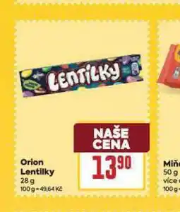 Billa Orion pentilky nabídka