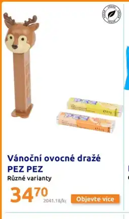 Vánoční ovocné dražé PEZ PEZ