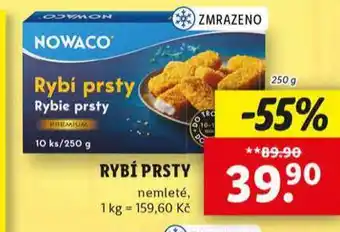 Lidl Nowaco rybí prsty nabídka