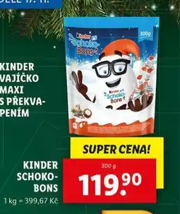 Lidl Kinder schoko-bons nabídka
