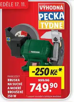 Lidl Bruska na suché a mokré broušení 250 w nabídka