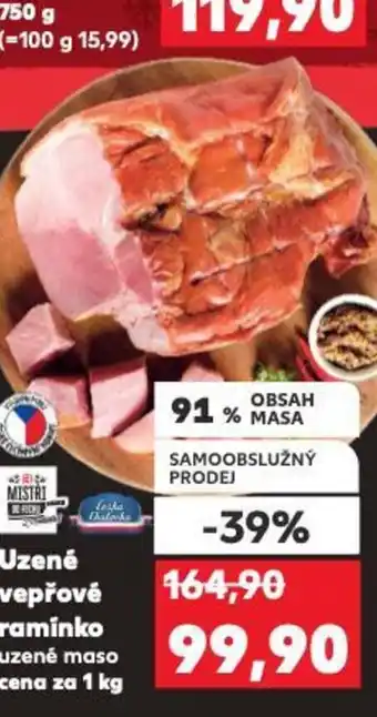 Kaufland Uzené vepřové raminko nabídka