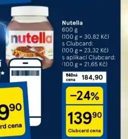 Tesco Nutella nabídka