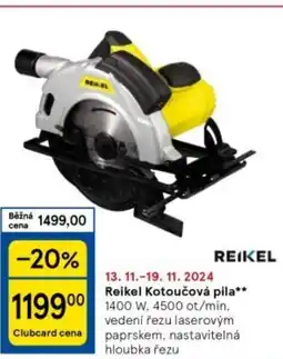 Tesco Reikel Kotoučová pila nabídka