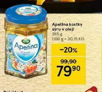 Tesco Apetina kostky sýr v oleji nabídka
