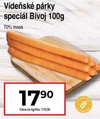 Hruška Vídeňské párky speciál Bivoj nabídka