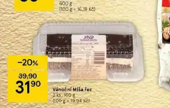 Tesco Vánoční míša řez nabídka