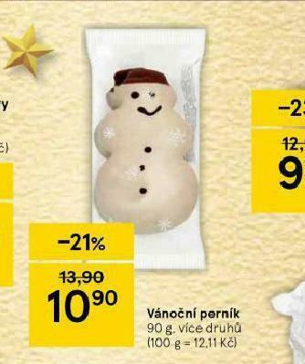 Tesco Vánoční perník nabídka