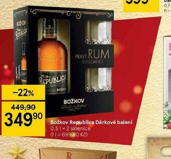 Tesco Božkov republica dárkové balení nabídka