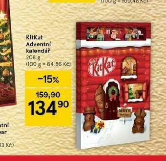 Tesco Kitkat adventní kalendář nabídka